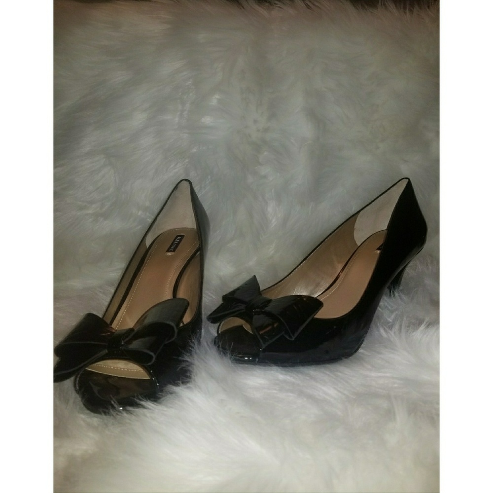 Women's Kitten Heel Bow Pumps